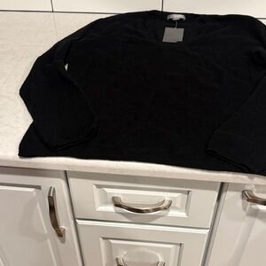Charter Club Black Cashmere V-Neck Sweater